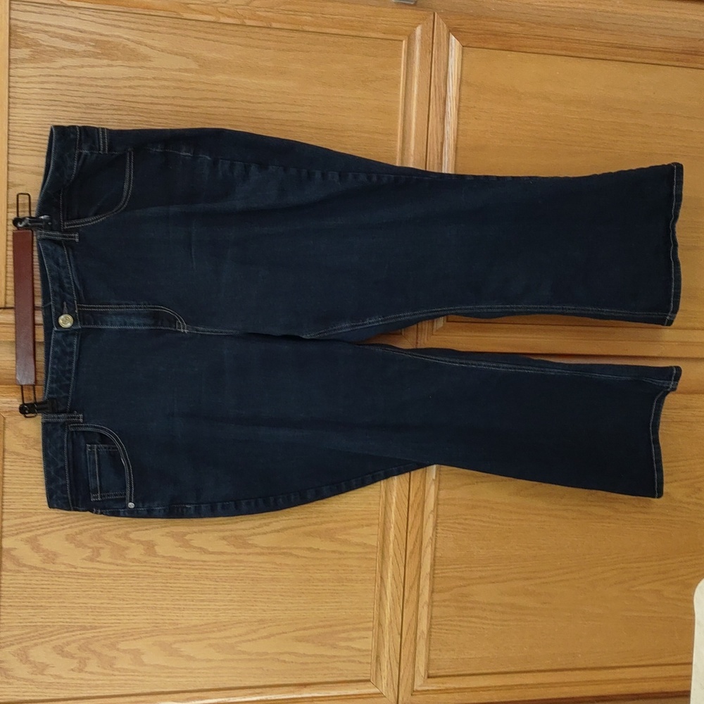 Lane Bryant Genius Fit Boot Cut Jeans Size 26 Short Dark Wash